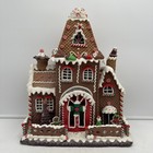 Kurt Adler Fancy Clay Dough Gingerbread House D3268 Christmas D  cor W Lights New
