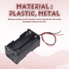 Black Tow Layers 4 X 1 5v Aa Batteries Battery Holder Case Box W Wire Leads X3z1