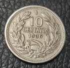 1936 Chile 10 Centavos Coin