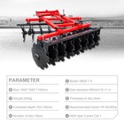 Free Ship Red Disc Plow Harrow Attachment For Tractor Farm Equipment Implements