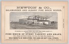 1887 Salamander   Albany Fire Brick Works Newton   Co  Albany Ny Print Ad