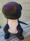 Ty Beanie Boo Babies Black Dragon Anora Plush 9  Stuffed Toy Rainbow Wing