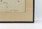 Vintage Mid Century Abstract Modern Art Watercolor Painting Signed By Artist