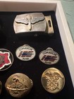 Wwii   desert Storm Us Military Insignia Lot Buckle Badges Buttons Navy Army