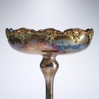 Knickerbocker Silver Plated Art Deco Nouveau Footed Candy Compote Dish Bowl 1930