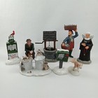 Vintage Christmas Village Accessory Set Of 8 Lemax 1990s