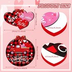 2 Pieces Valentines Day Door Sign Wooden Happy Valentines Day Sign Lover