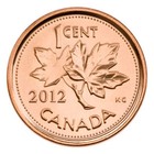 2012 1c Canadas Last One Cent Coins  1 Roll Copper-plated Steel  1 Roll Copper-p