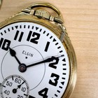 1943 Elgin B w  Raymond Railroad Pocket Watch Grade 478 21 Jewels 16s 10k Gf