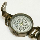Nautical Antique Brass Vintage Wwii Military Pocket Compass