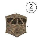 Ameristep Care Taker 66 X 55 X 55 Polyester Realtree Camo Ground Blind  2 Pack 