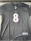 Lamar Jackson  8 Baltimore Ravens Men s On-field Game Jersey Black
