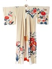 Vintage Japanese Silk Kimono Houmongi Gown Robe Coat Boho Jacket Antique Gift