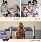 Large Pill Organizer Box     12 Compartment Travel Medicine Case W  Labels Purple