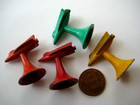 Vintage Antique Old Metal Rocket Space Ship Game Piece cracker Jack toy Prize