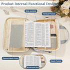 Women s Bible Cover Case With Accessories And Adjustable Shoulder Strap  Pink bl