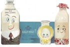Vintage Congratulations New Baby Greeting Card Milk Glass Bottles Retro 1970s