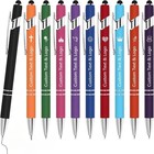 Assorted Bright Lights Custom Personalized Stylus Pens Imprinted Name Ink Pens 