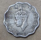 India          One  1  Anna Coin 1941  king George Vi   Wartime   Calcutta Mint 