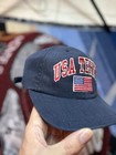 Vintage Usa Tennis Hat Arch American Needle Strapback Usta 90s Made In Usa