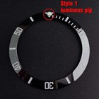 5pcs Watch Bezel Lume Pip Green Blue Luminous 12 O clock Insert Replacement Part