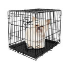 Single-door Folding Dog Crate Kennel Pet Cage W removable Tray Pan X-small 18 