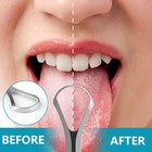 Stainless Steel Tongue Scraper - Metal Cleaner For Adults And Kids Portable  