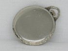 Antique 12s Gents Elgin 14k White Gold Fill 17 Jewel Pocket Watch  Running 