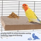 2pack Bird Perch Stand Toy Parrot Cardboard Paw Grinding Platform Bird Cage Play