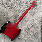4 String Red Marceline s Axe Bass Special Shape Electric Bass Guitar Solid Body
