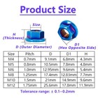 M4 M5 M6 M8 M10 M12 Flange Hex Nuts Stainless Steel  For Motorcycle Bike Locking