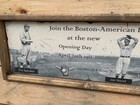 1912 Fenway Park Opening Day Panoramic Ad Print On Wood Boston Red Sox 9x36