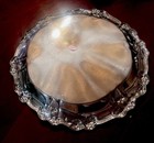 Vintage Epca Old English Silver-plate Poole Serving Tray 14  Diameter