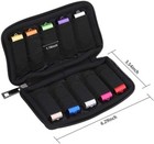 Usb Flash Drive Case Holder Organizer Bag Soft Travel Pouch W  10 Slots