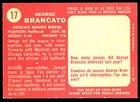 1958 Topps Cfl Football 17 George Brancato Nm Ottawa Rough Riders Louisiana Stat