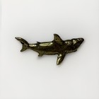 Vintage Mini Solid Brass Shark Figurine Small 1 75  Great White Statue 10g