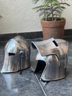 Handmade Medieval Barbute Helmet Silver Steel Knight Armor Larp Cosplay Costume