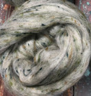 Moss Green Blend Top Roving Spinning Felting Merino Wool 8 Oz Bag