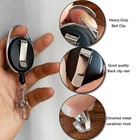 Retractable Badge Reel With Claw Clasp And Clip For Id Card Holders  2pack 