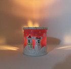 Disney Parks Mickey   Minnie Mouse Snowman Couple Christmas Votive Candle Holder