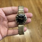 Vintage Longines Men   s Watch Automatic Black Dial 10k Gold Filled Parts repair