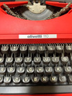 Olivetti Valentine Red Typewriter Rare Vintage Manual Machine Junk For Parts
