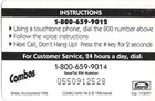 1996 Combos Marvel Combo Man Phone Card