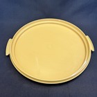 Vtg Tupperware Cake Cupcake Harvest Gold 1256 Clear Lid 1257 Taker Carrier Saver