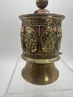 Old Tibet Copper Gilt 8 Auspicious Symbol Conversion Furnace Scripture Statue