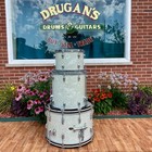 1960s Slingerland Gene Krupa Deluxe Outfit Drum Set White Marine Pearl 22 13 16