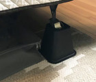 Pack Of 4 Black Bed Risers 6  Height Durable Heavy Duty Construction 300 Lb Load