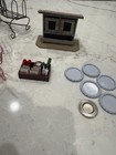 Lot Metal   Wire Dollhouse Garden Furniture  Chairs  Swing  Vint  Miscellaneous