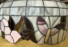 Vintage Tiffany Style Butterfly Stained Glass Light Fixture Ceiling Chandelier