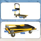 660lbs Heavy Duty Folding Hand Truck Luggage Cart Trolley Moving With 4 Wheels